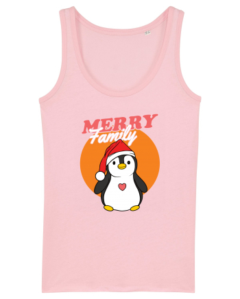 Pentru Crăciun în familie - Familia veselă, pinguin cu căciulă Cotton Pink