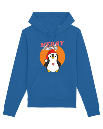 Pentru Crăciun în familie - Familia veselă, pinguin cu căciulă Royal Blue