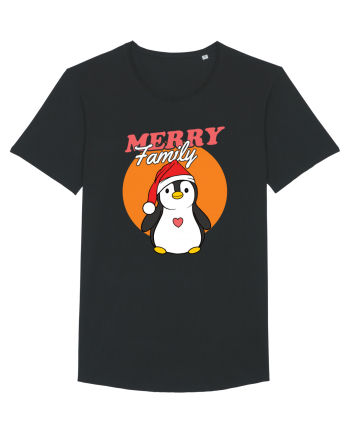 Pentru Crăciun în familie - Familia veselă, pinguin cu căciulă Black