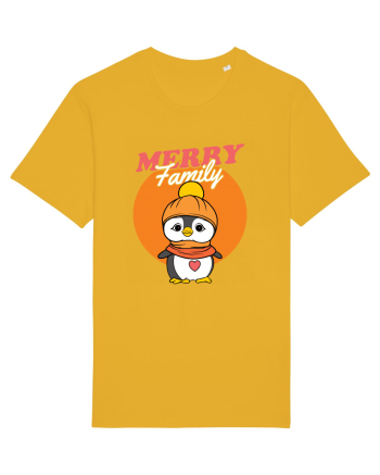 Pentru Crăciun în familie - Familia veselă, pinguin cu fular Spectra Yellow