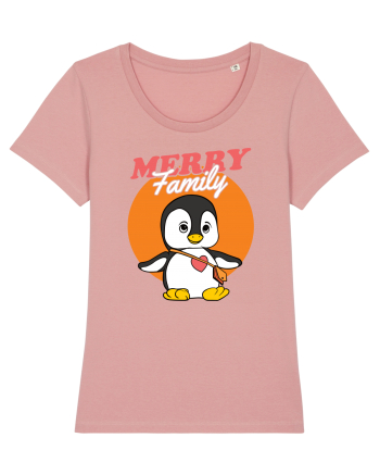 Pentru Crăciun în familie - Familia veselă, pinguin cu geantă Canyon Pink