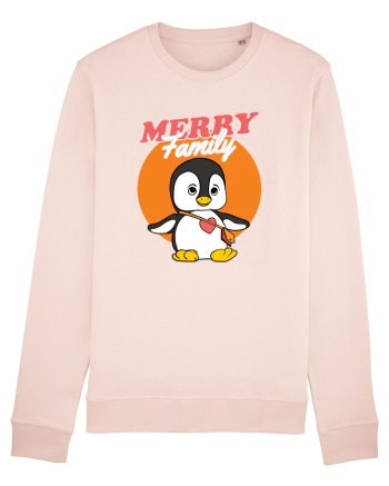 Pentru Crăciun în familie - Familia veselă, pinguin cu geantă Candy Pink