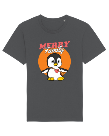 Pentru Crăciun în familie - Familia veselă, pinguin cu geantă Anthracite