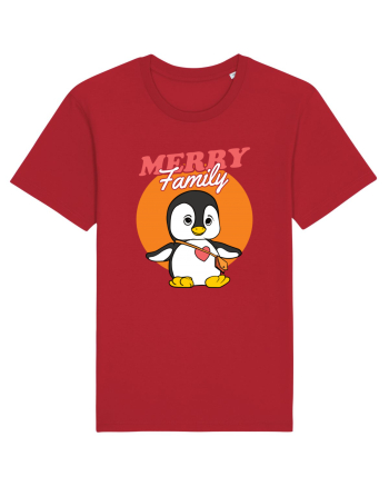 Pentru Crăciun în familie - Familia veselă, pinguin cu geantă Red