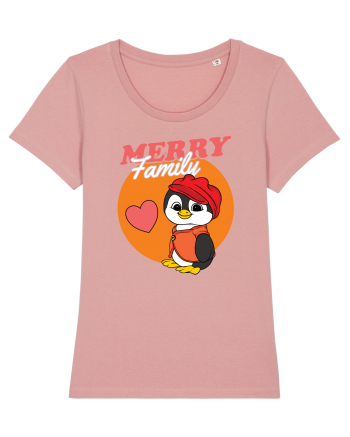 Pentru Crăciun în familie - Familia veselă, pinguin cu șapcă Canyon Pink