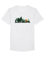 Wild forest Tricou mânecă scurtă guler larg Bărbat Skater