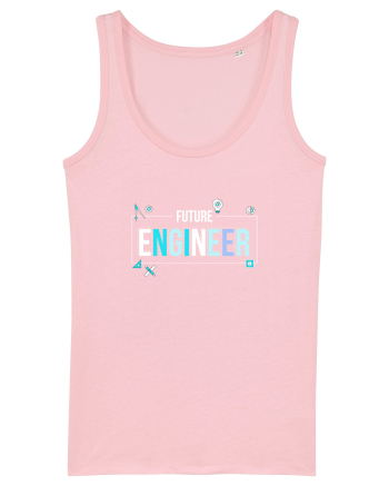 Viitor Inginer - Elemente (alb) Cotton Pink