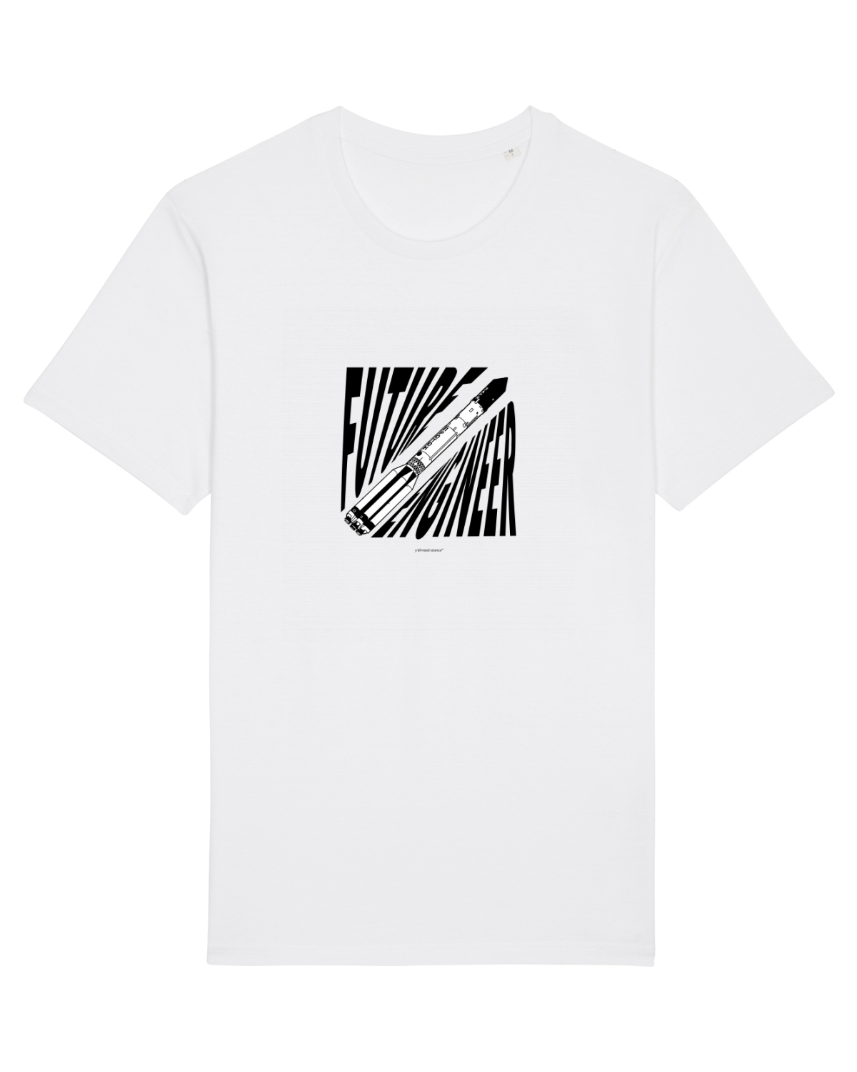 Tricou mânecă scurtă Unisex Rocker White