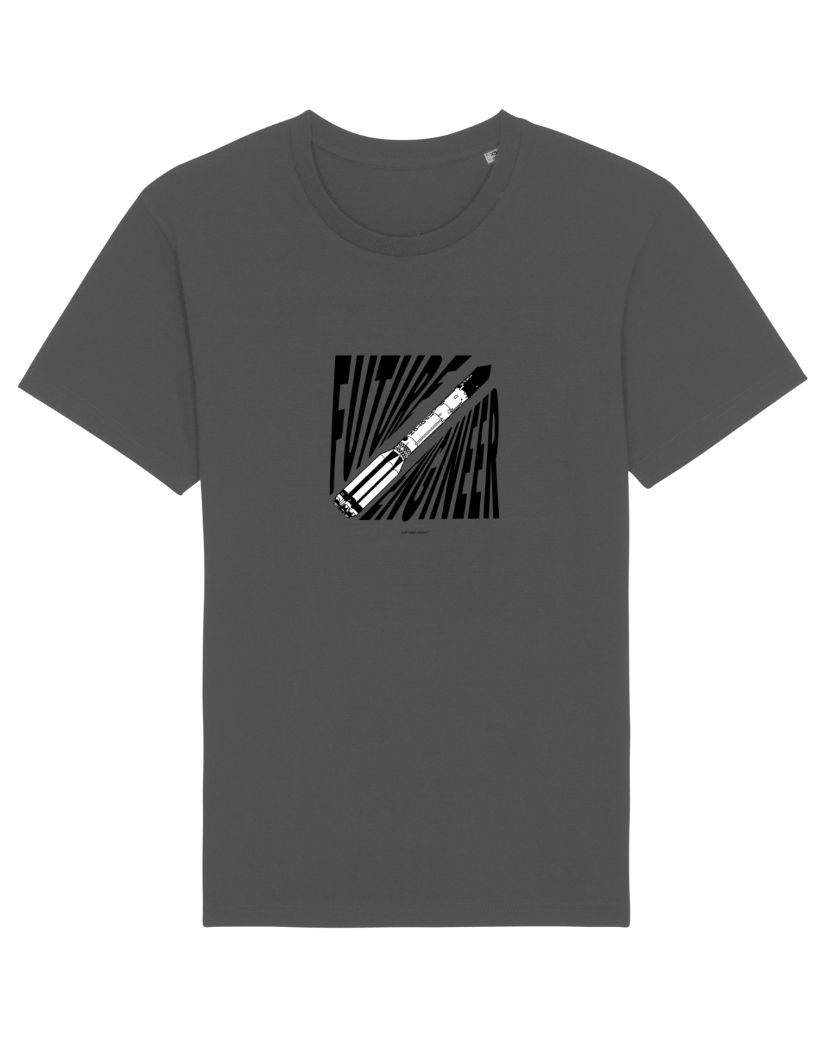 Tricou mânecă scurtă Unisex Rocker Anthracite