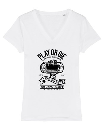 Play or Die Skeleton Black White