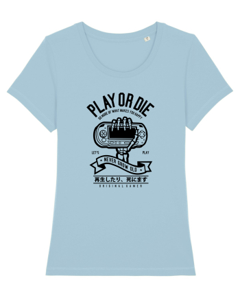 Play or Die Skeleton Black Sky Blue