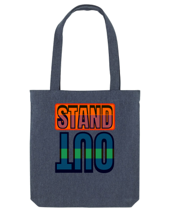 Stand Out. Motivational Quote Midnight Blue