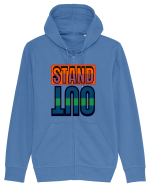 Stand Out. Motivational Quote Hanorac cu fermoar Unisex Connector