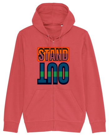 Stand Out. Motivational Quote Carmine Red