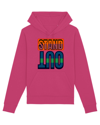 Stand Out. Motivational Quote Raspberry