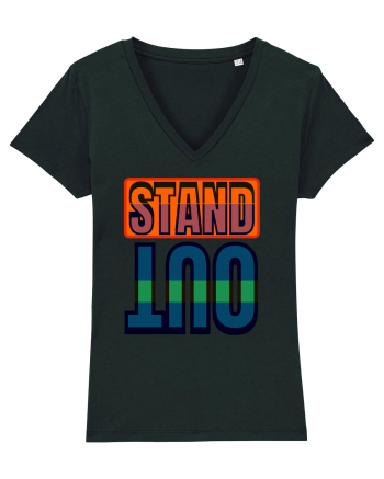 Stand Out. Motivational Quote Black