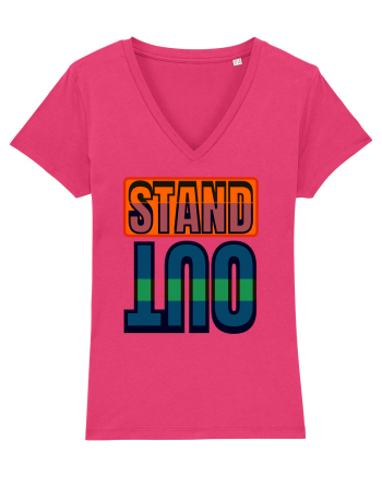 Stand Out. Motivational Quote Raspberry