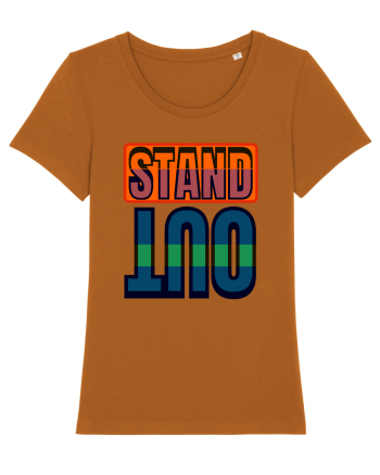Stand Out. Motivational Quote Roasted Orange