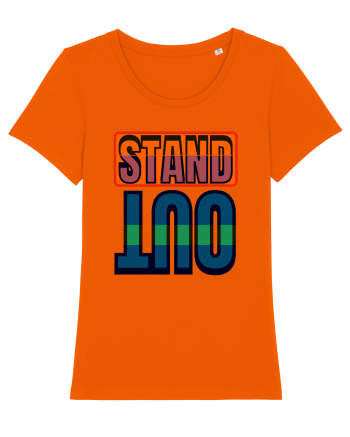 Stand Out. Motivational Quote Bright Orange