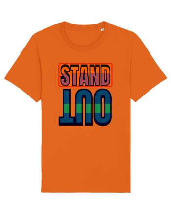 Stand Out. Motivational Quote Bright Orange