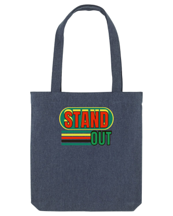 Stand Out. Motivational Quote Midnight Blue