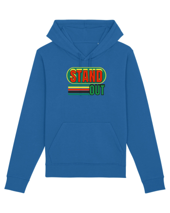 Stand Out. Motivational Quote Royal Blue