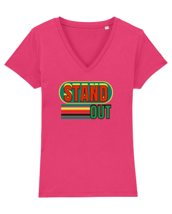 Stand Out. Motivational Quote Raspberry