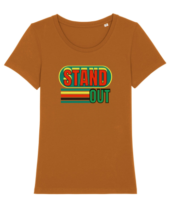 Stand Out. Motivational Quote Roasted Orange