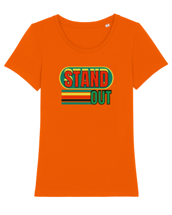 Stand Out. Motivational Quote Bright Orange