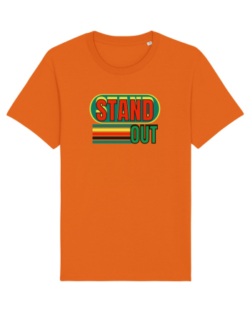 Stand Out. Motivational Quote Bright Orange