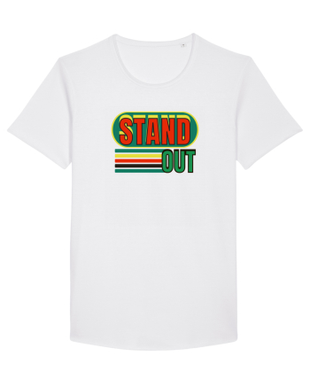 Stand Out. Motivational Quote White