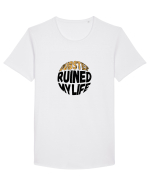 Dubstep Ruined My Life (sferă) Tricou mânecă scurtă guler larg Bărbat Skater
