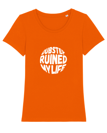 Dubstep Ruined My Life (sferă) alb Bright Orange
