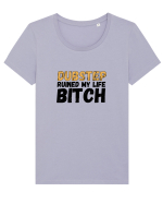 Dubstep Ruined My Life B**ch Tricou mânecă scurtă guler larg fitted Damă Expresser