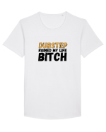 Dubstep Ruined My Life B**ch Tricou mânecă scurtă guler larg Bărbat Skater