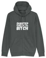 Dubstep Ruined My Life B**ch (alb) Hanorac cu fermoar Unisex Connector