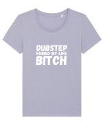 Dubstep Ruined My Life B**ch (alb) Tricou mânecă scurtă guler larg fitted Damă Expresser