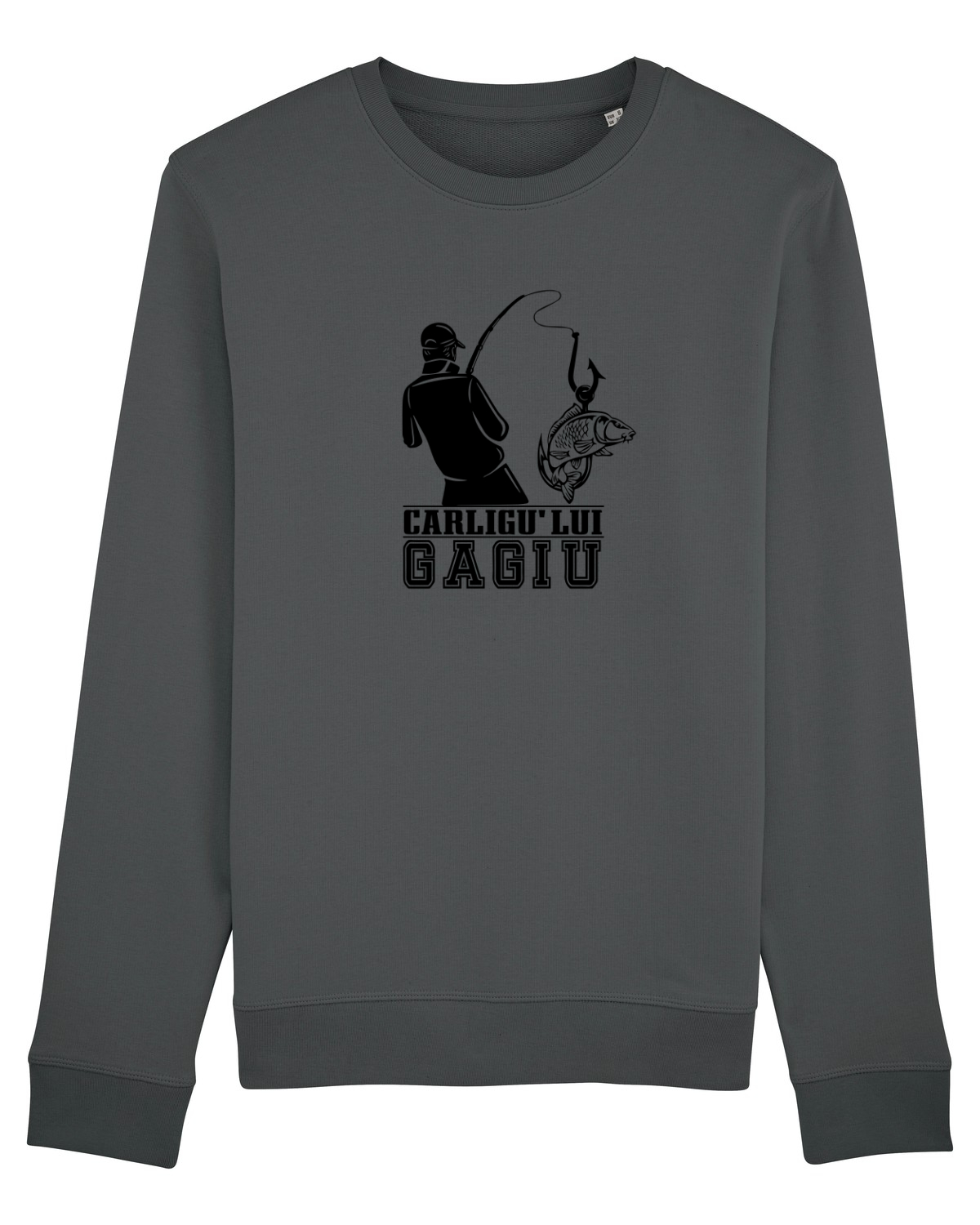 Bluză mânecă lungă Unisex Rise Anthracite