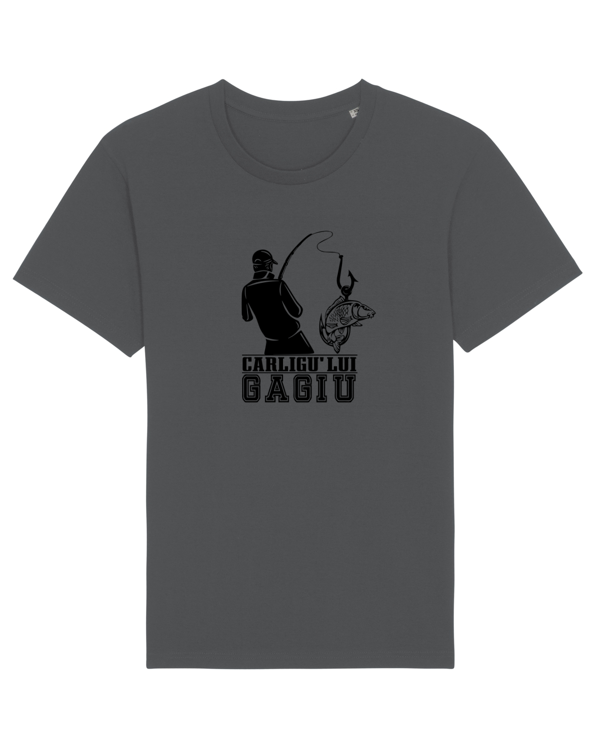 Tricou mânecă scurtă Unisex Rocker Anthracite