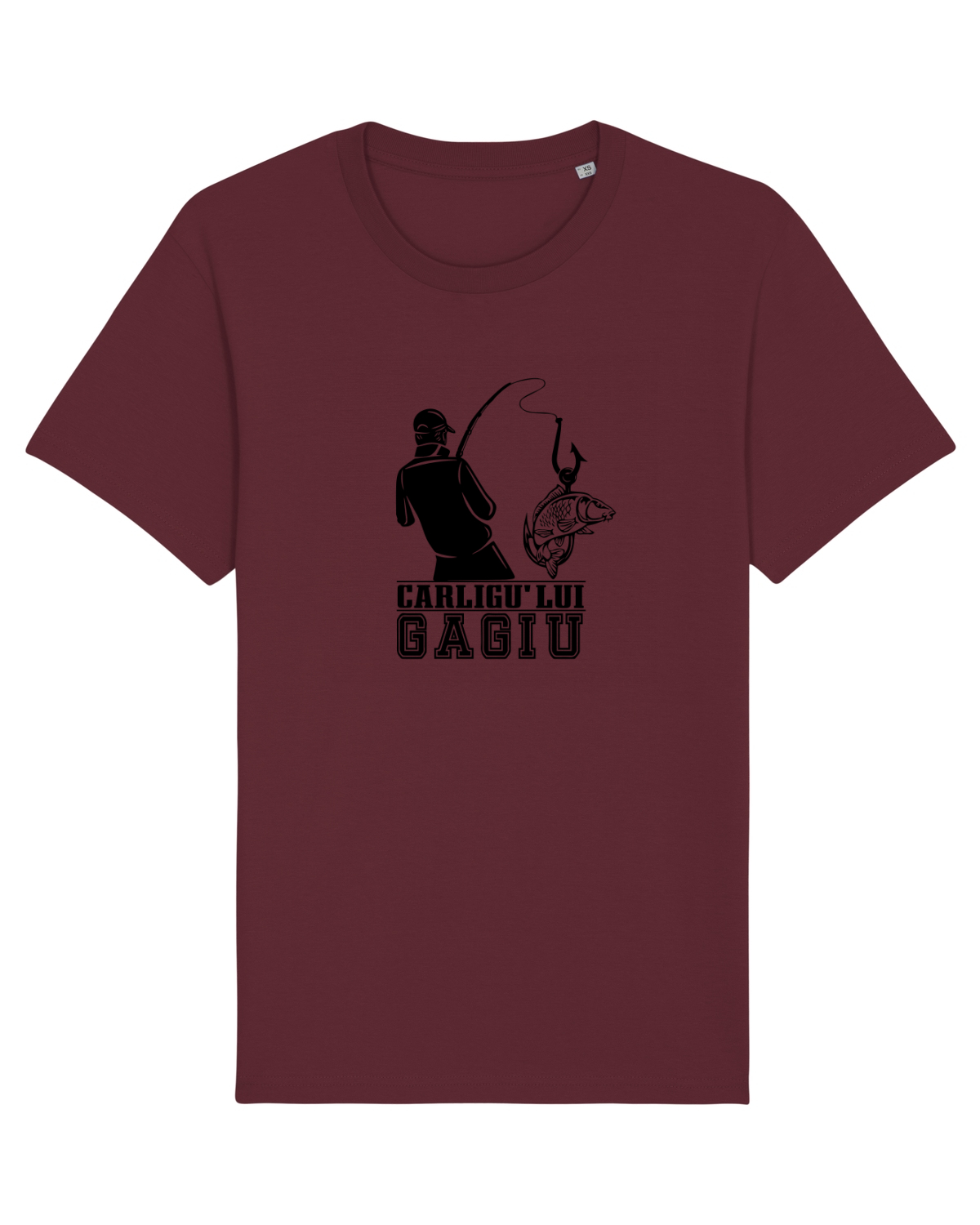 Tricou mânecă scurtă Unisex Rocker Burgundy