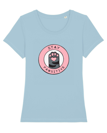 Stay pawsitive Sky Blue