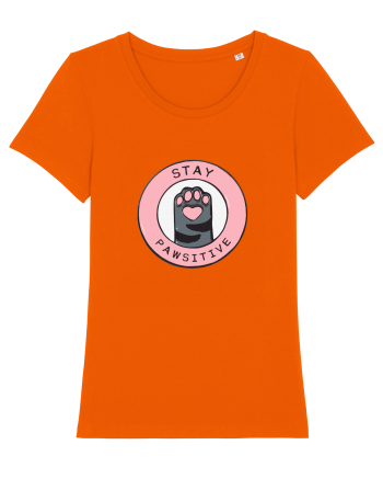 Stay pawsitive Bright Orange