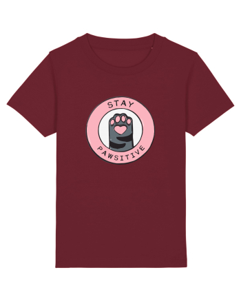 Stay pawsitive Burgundy