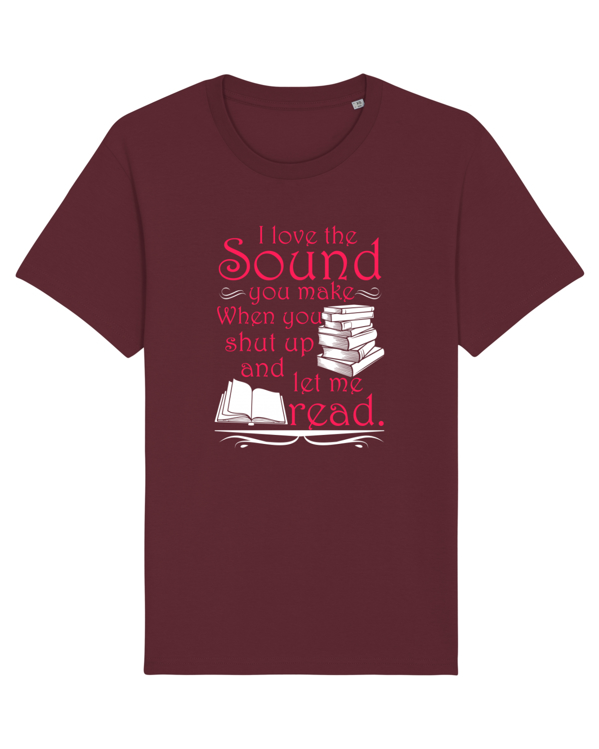 Tricou mânecă scurtă Unisex Rocker Burgundy