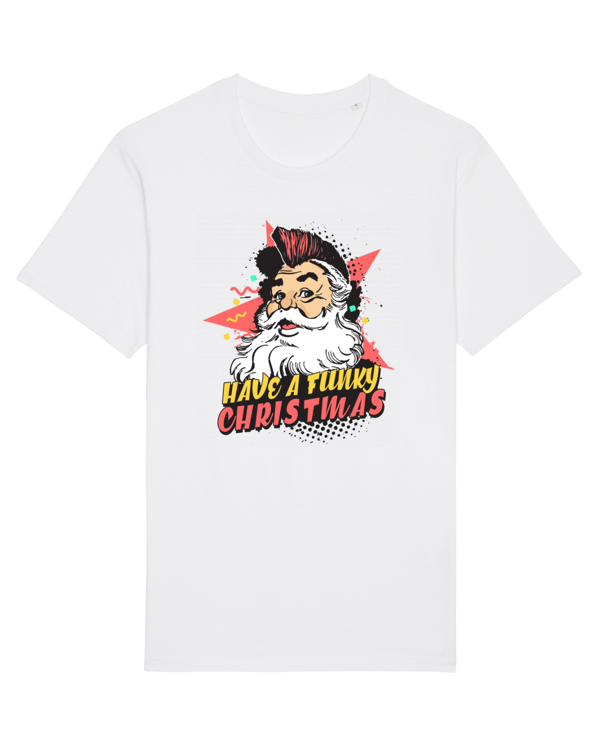 Tricou mânecă scurtă Unisex Rocker White