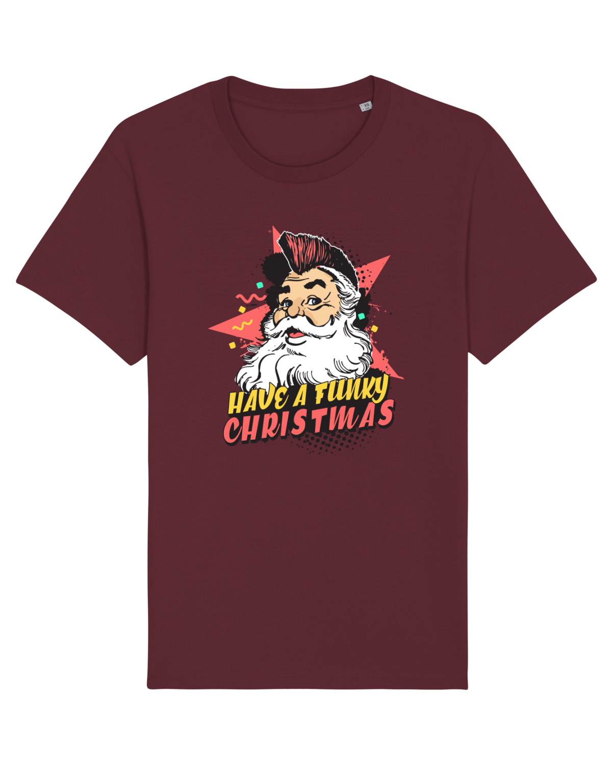 Tricou mânecă scurtă Unisex Rocker Burgundy