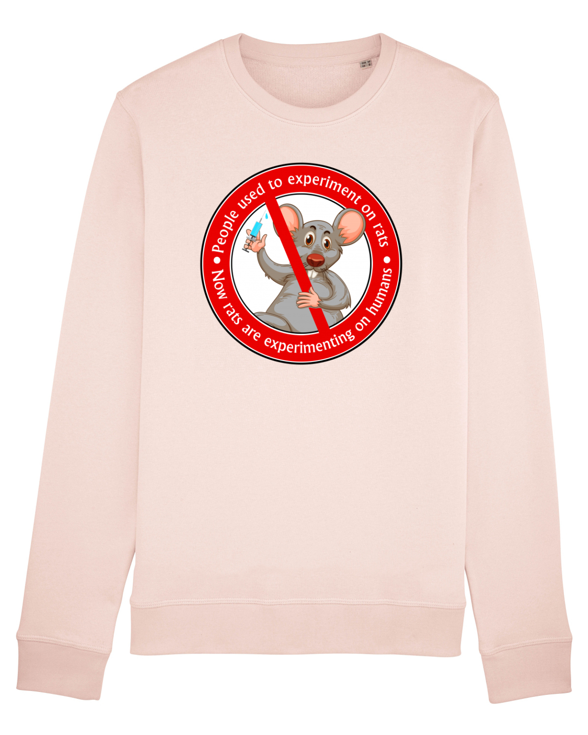 Bluză mânecă lungă Unisex Rise Candy Pink