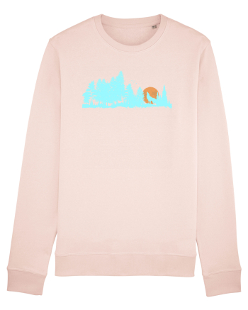 Lup urlând la luna Candy Pink