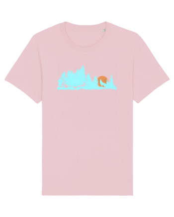 Lup urlând la luna Cotton Pink