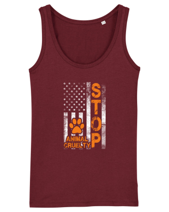 STOP ANIMAL CRUELTY Burgundy